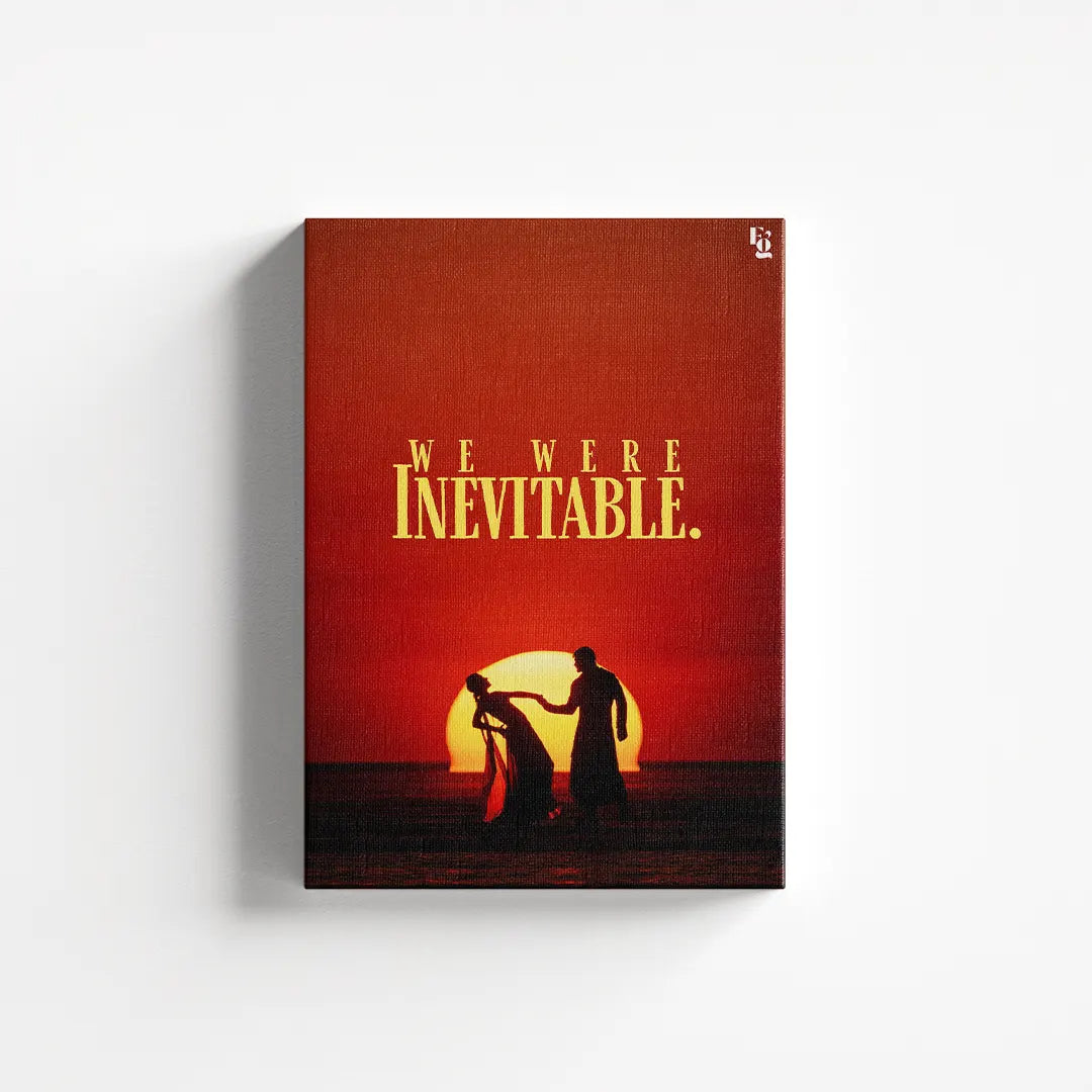 We Are Inevitable Typography canvas 1