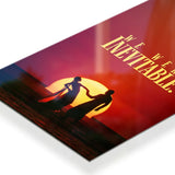 We Are Inevitable Typography metal poster 3