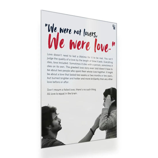 We were not lovers we were love Dear comrade metal poster 2