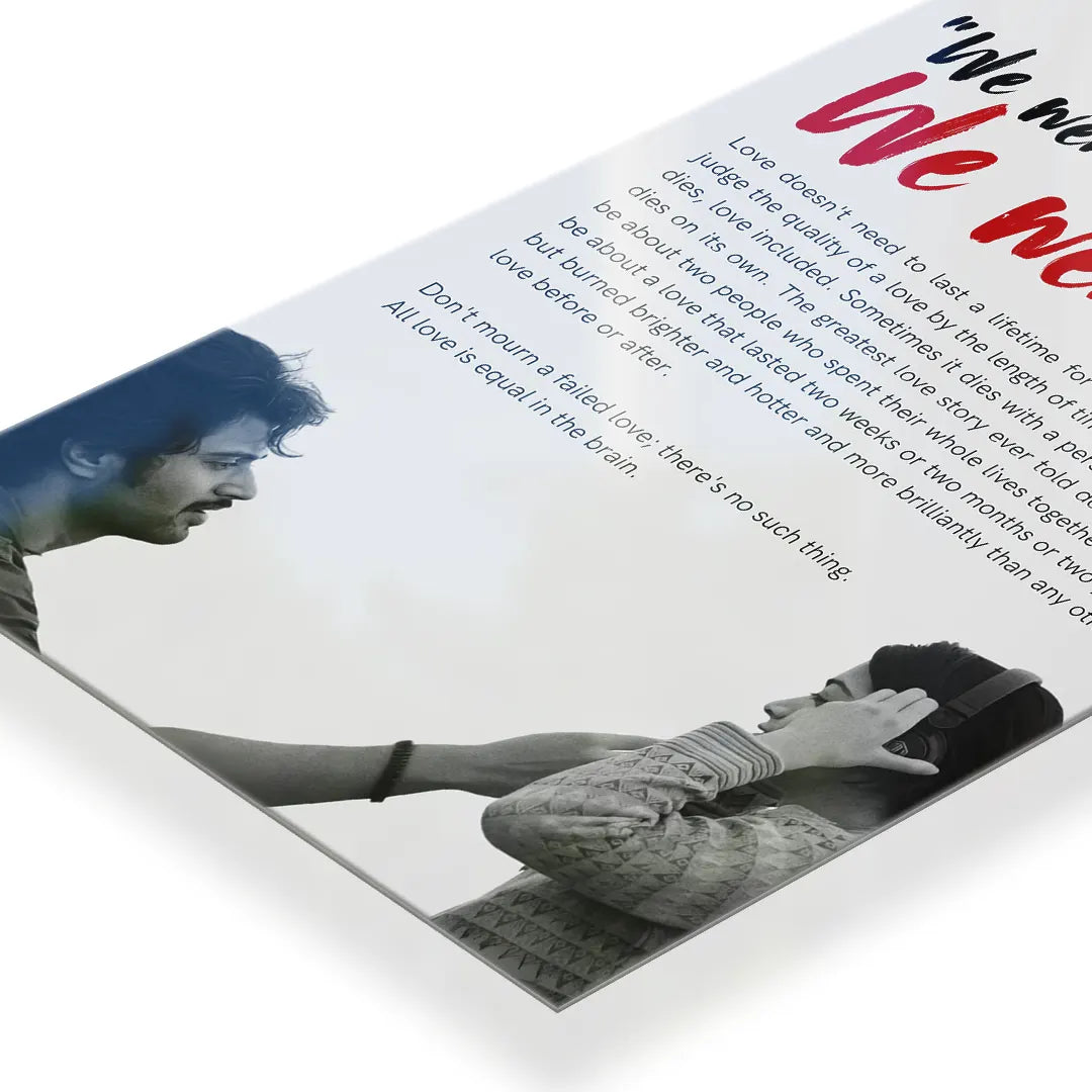 We were not lovers we were love Dear comrade metal poster 3