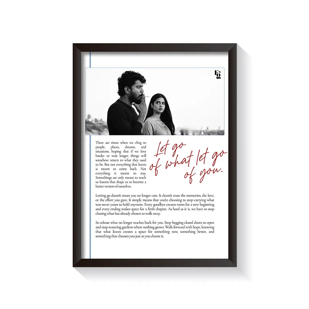 What Let Go Of You frame black