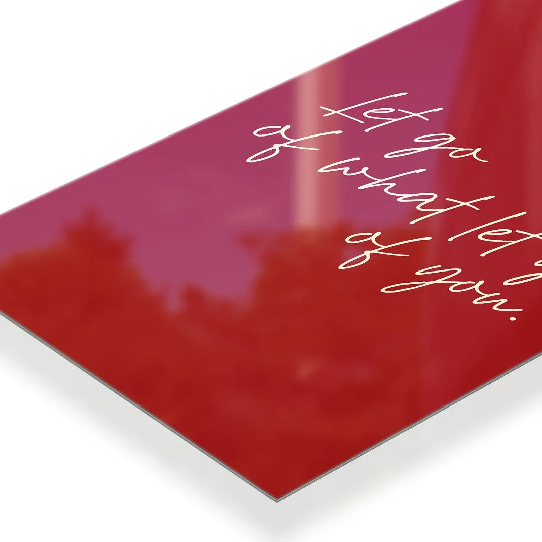 What Let Go Of You Typography metal poster 3