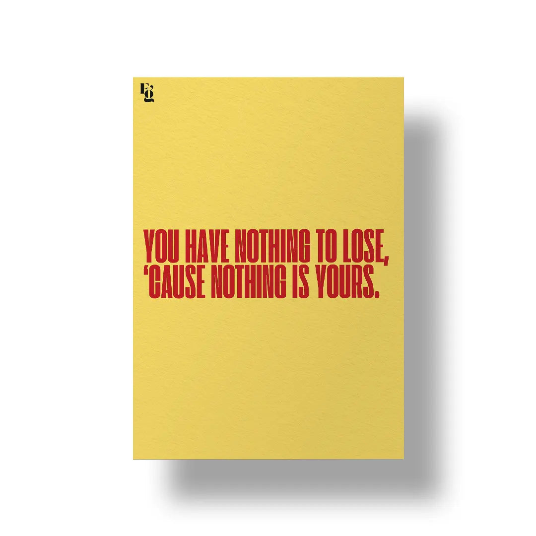 What They Think Typography art poster 1