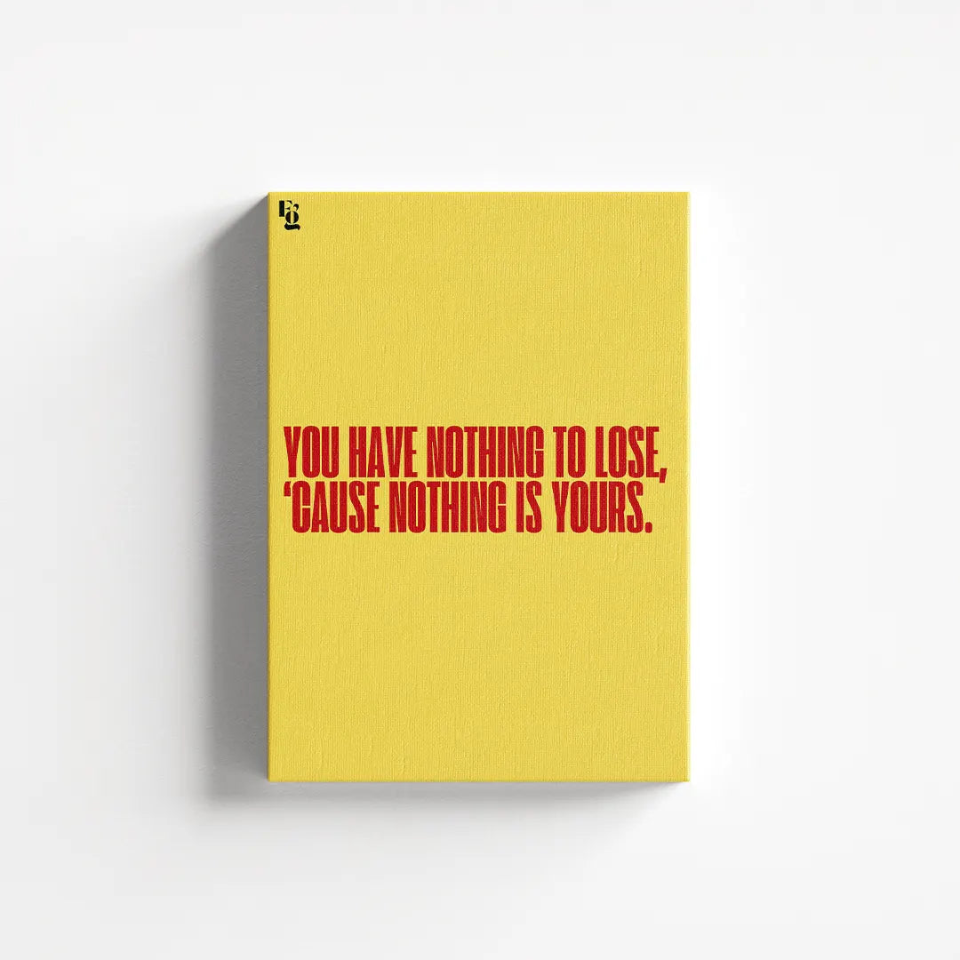 What They Think Typography canvas 1