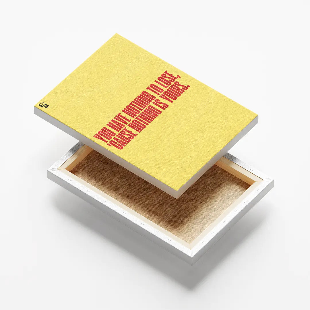 What They Think Typography canvas 6