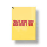 What They Think Typography metal poster 1