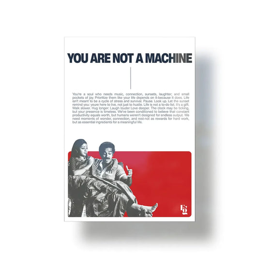 You Are Not A Machine metal poster 1