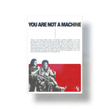 You Are Not A Machine metal poster 1