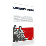 You Are Not A Machine metal poster 2
