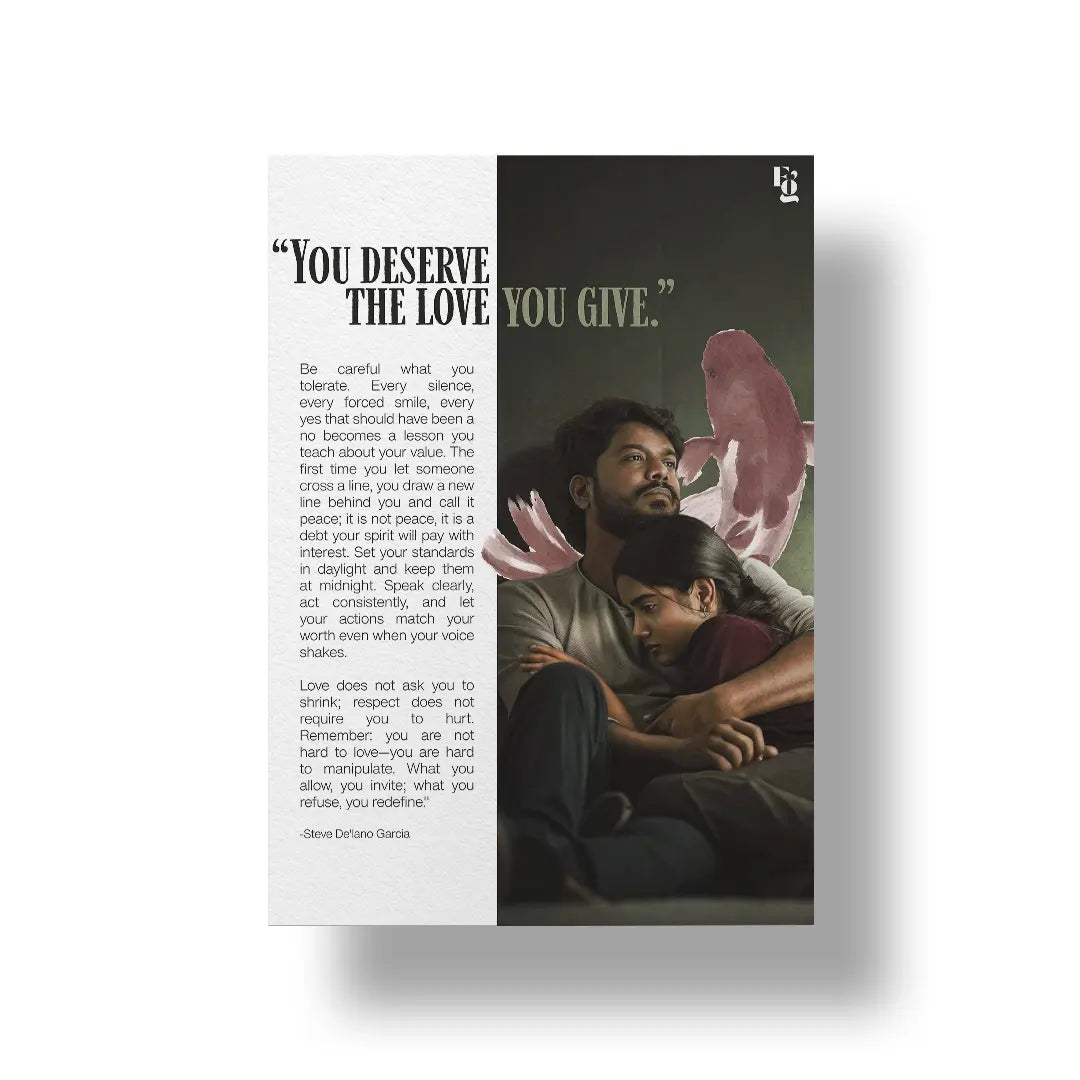You Deserve The Love art poster 1
