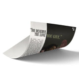You Deserve The Love art poster 2