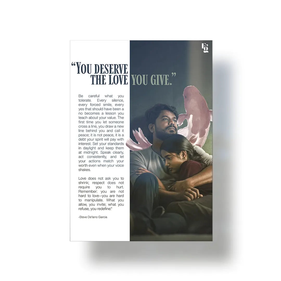 You Deserve The Love metal poster 1