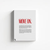 You Don't Have To Move On Typography canvas 1