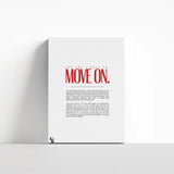 You Don't Have To Move On Typography canvas 4