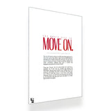 You Don't Have To Move On Typography metal poster 2
