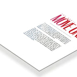 You Don't Have To Move On Typography metal poster 3